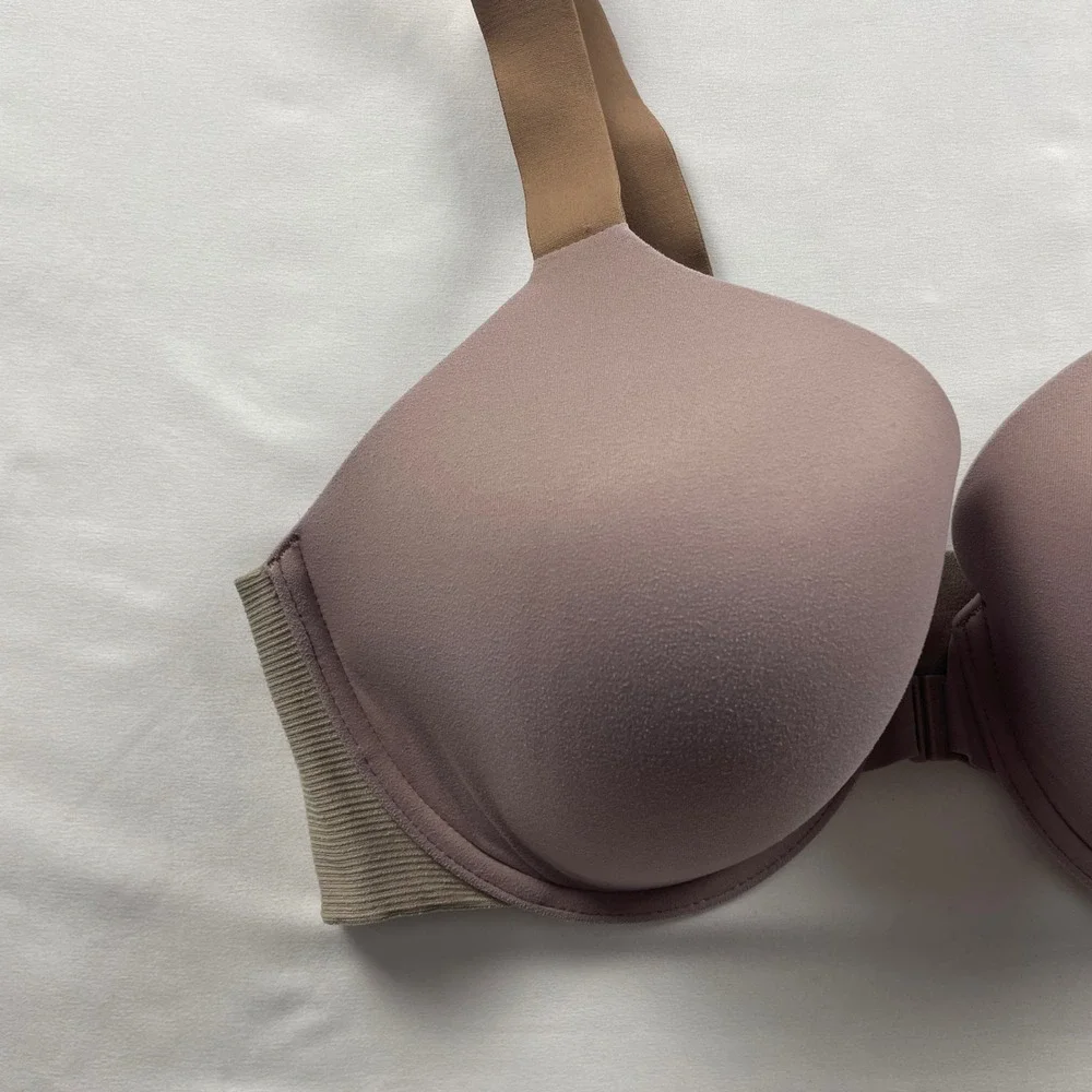 Spanx Bra-llelujah Full Coverage Front Closure Bra 38D Mauve Taupe 30011R